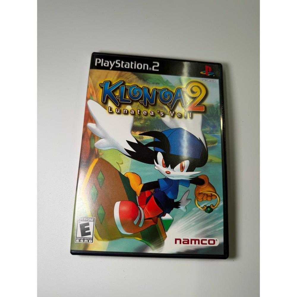 Klonoa 2 Lunateas Veil Sony PlayStation 2 PS2 Namco Platformer CIB Complete